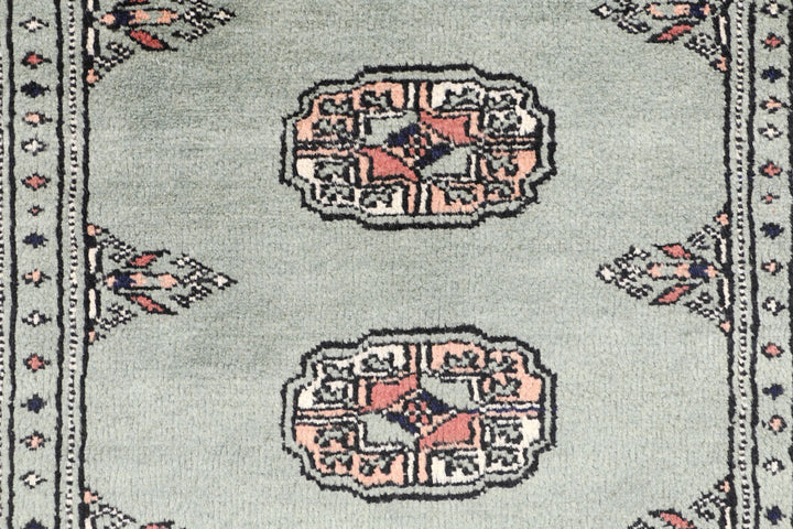 Dark Slate Grey Bokhara 2' 2 x 5' 7 - No. 46527 - ALRUG Rug Store