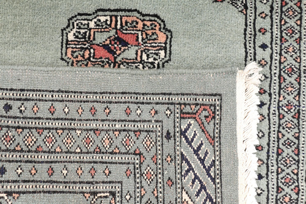 Dark Slate Grey Bokhara 2' 2 x 5' 7 - No. 46527 - ALRUG Rug Store