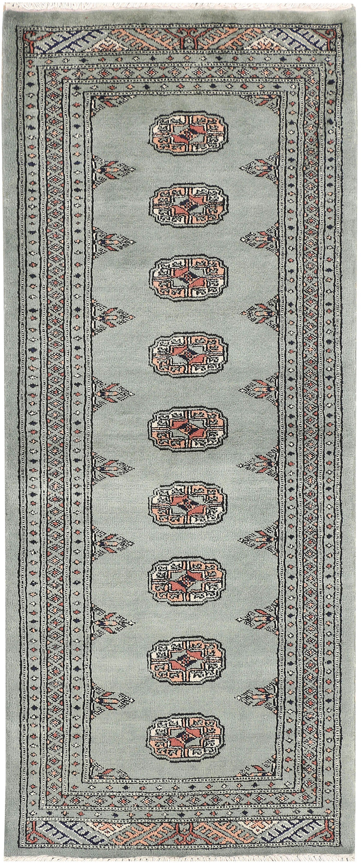 Dark Slate Grey Bokhara 2' 2 x 5' 7 - No. 46527 - ALRUG Rug Store