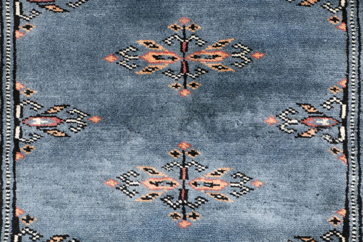 Light Slate Grey Butterfly 2' 1 x 5' 5 - No. 46528 - ALRUG Rug Store