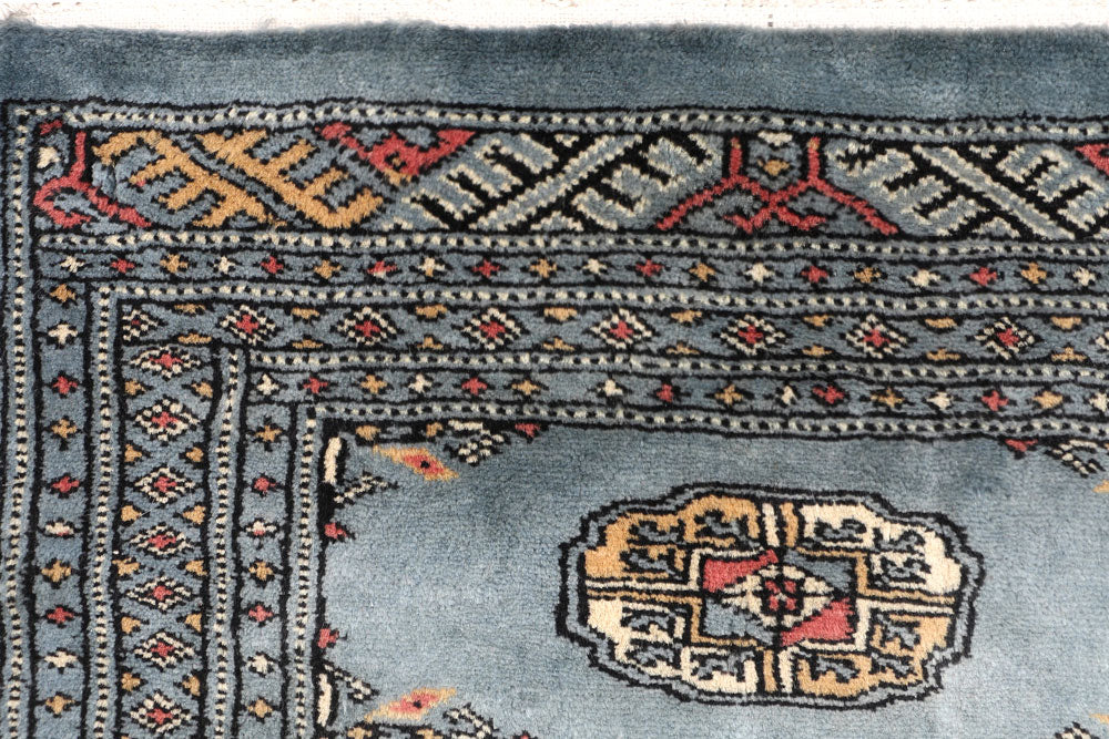 Light Slate Grey Bokhara 2' x 6' 1 - No. 46532 - ALRUG Rug Store