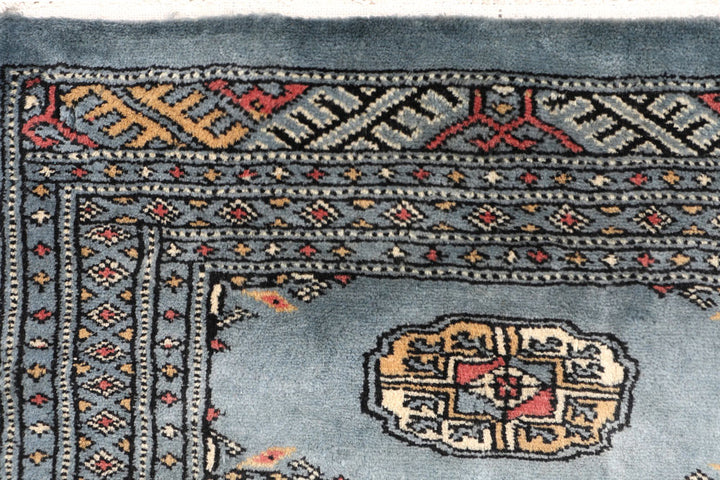 Light Slate Grey Bokhara 2' x 6' 1 - No. 46532 - ALRUG Rug Store