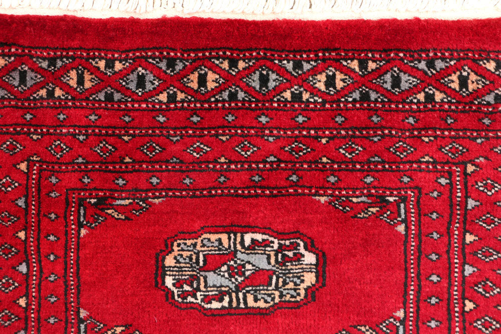 Dark Red Bokhara 2' x 6' - No. 46533 - ALRUG Rug Store