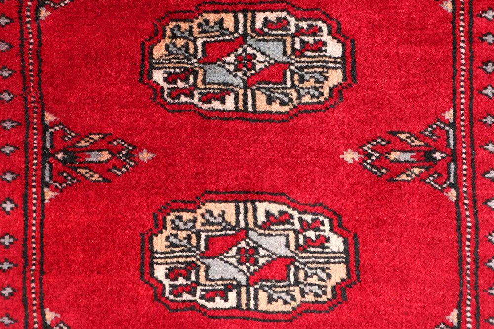 Dark Red Bokhara 2' x 6' - No. 46533 - ALRUG Rug Store