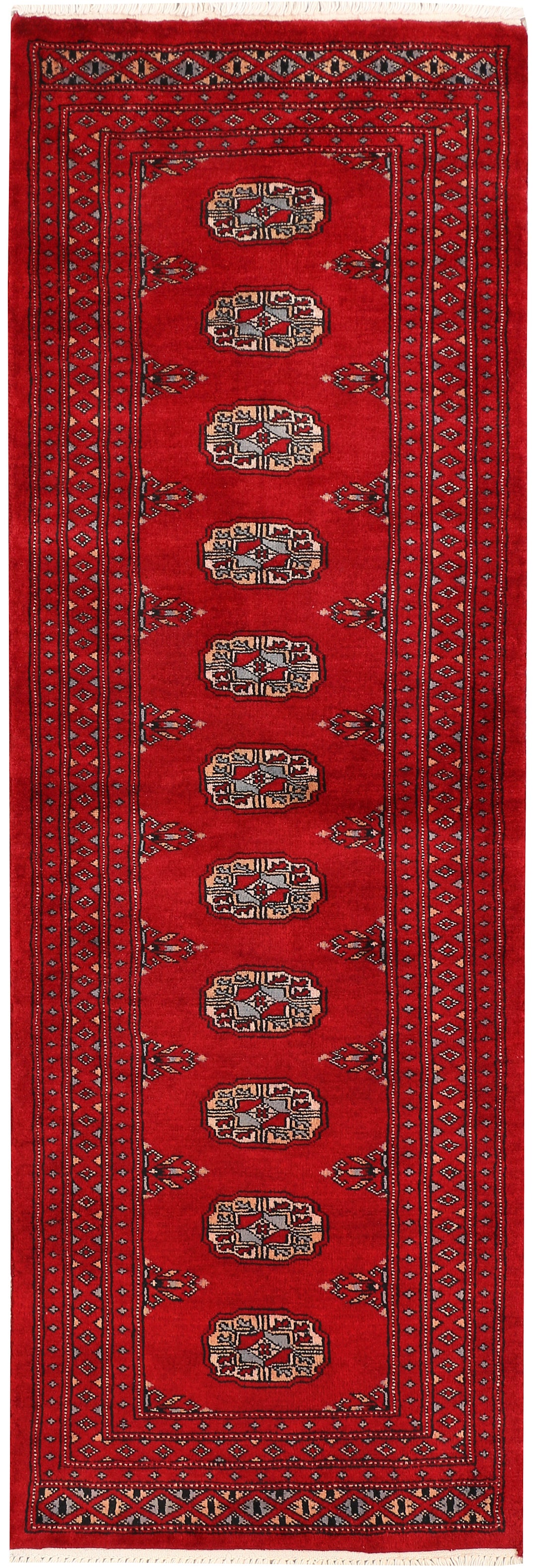 Dark Red Bokhara 2' x 6' - No. 46533 - ALRUG Rug Store