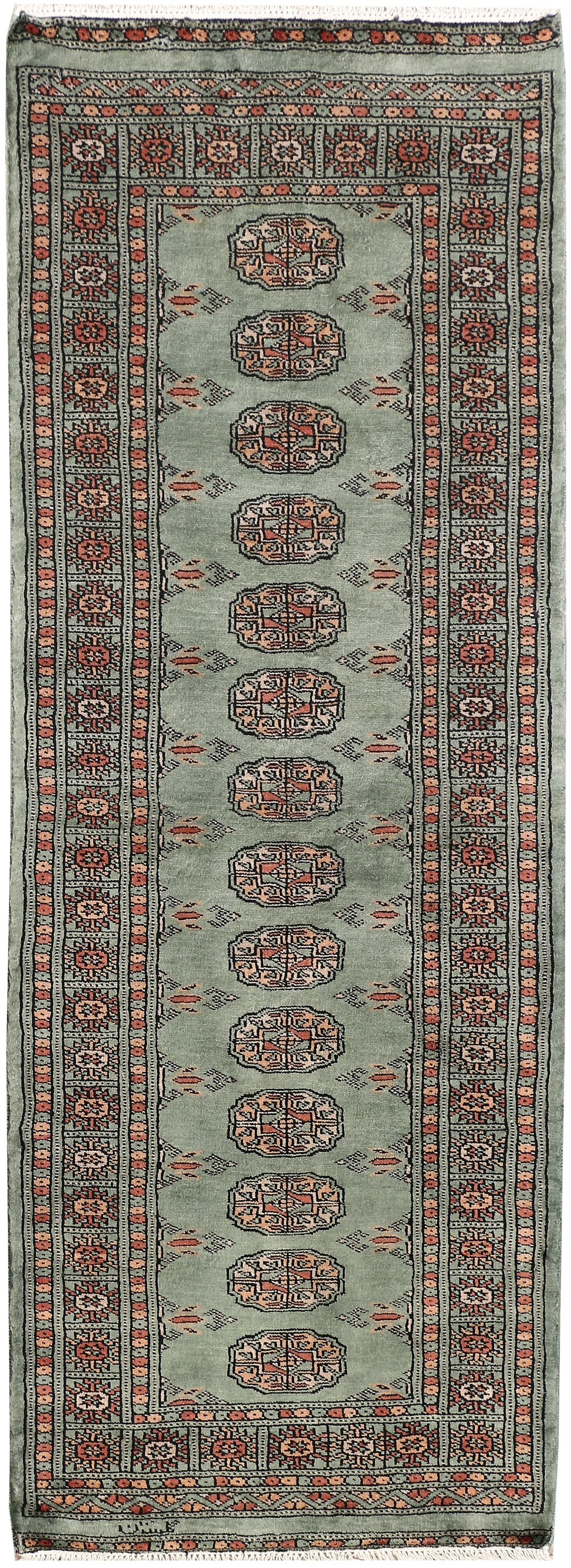 Dark Slate Grey Bokhara 2' 2 x 5' 10 - No. 46538 - ALRUG Rug Store