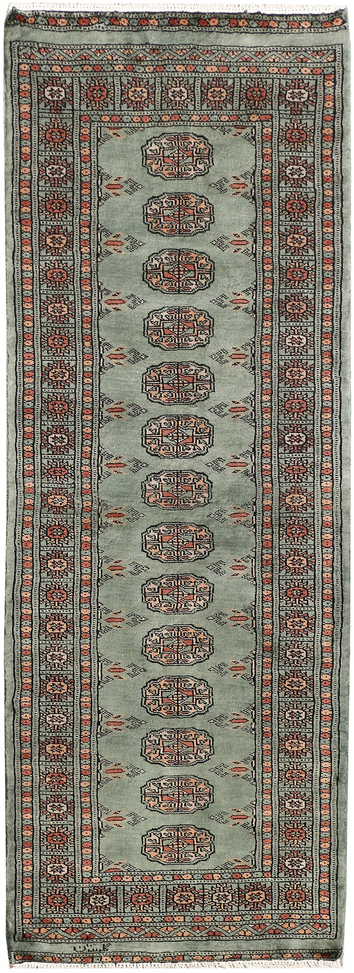 Dark Slate Grey Bokhara 2' 2 x 5' 10 - No. 46538 - ALRUG Rug Store