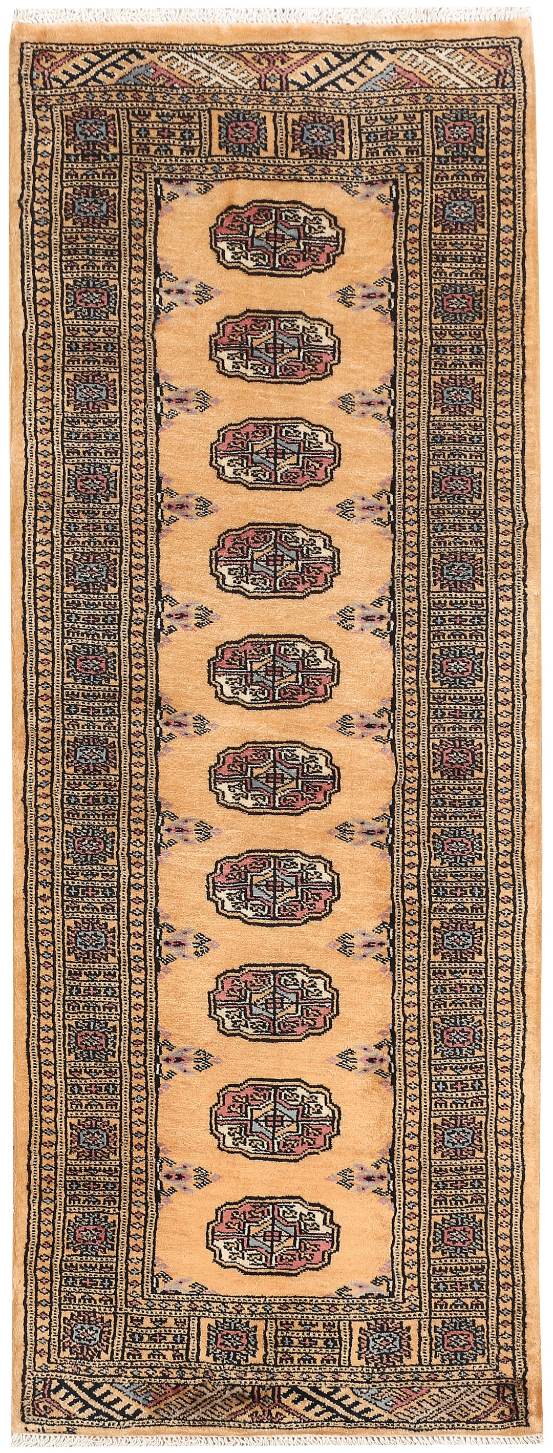 Moccasin Bokhara 2' 2 x 5' 10 - No. 46544 - ALRUG Rug Store