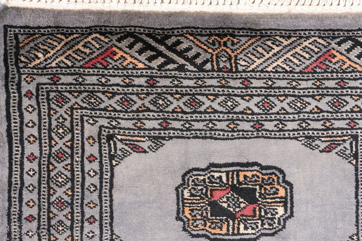 Grey Bokhara 2'  1" x 6'  3" - No. QA56764