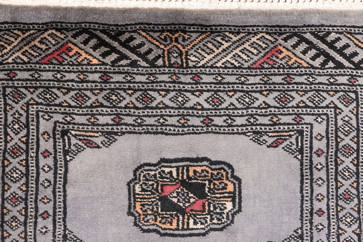 Grey Bokhara 2'  1" x 6'  3" - No. QA56764