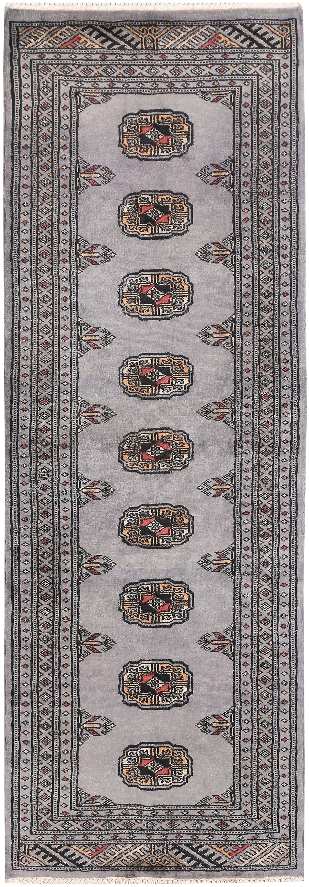 Grey Bokhara 2' 1 x 6' 3 - No. 46546 - ALRUG Rug Store