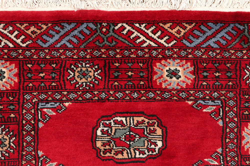 Red Bokhara 2' 5 x 6' 3 - No. 46557 - ALRUG Rug Store