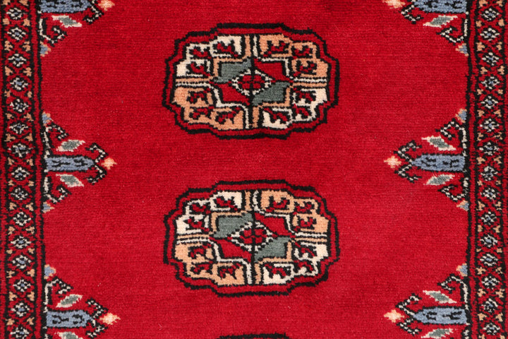 Red Bokhara 2' 5 x 6' 3 - No. 46557 - ALRUG Rug Store