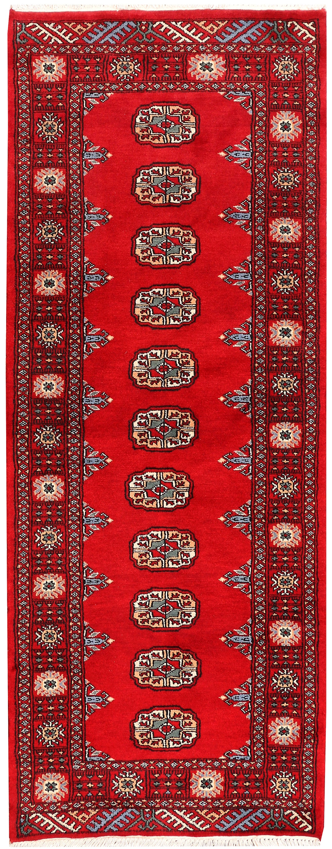Red Bokhara 2' 5 x 6' 3 - No. 46557 - ALRUG Rug Store