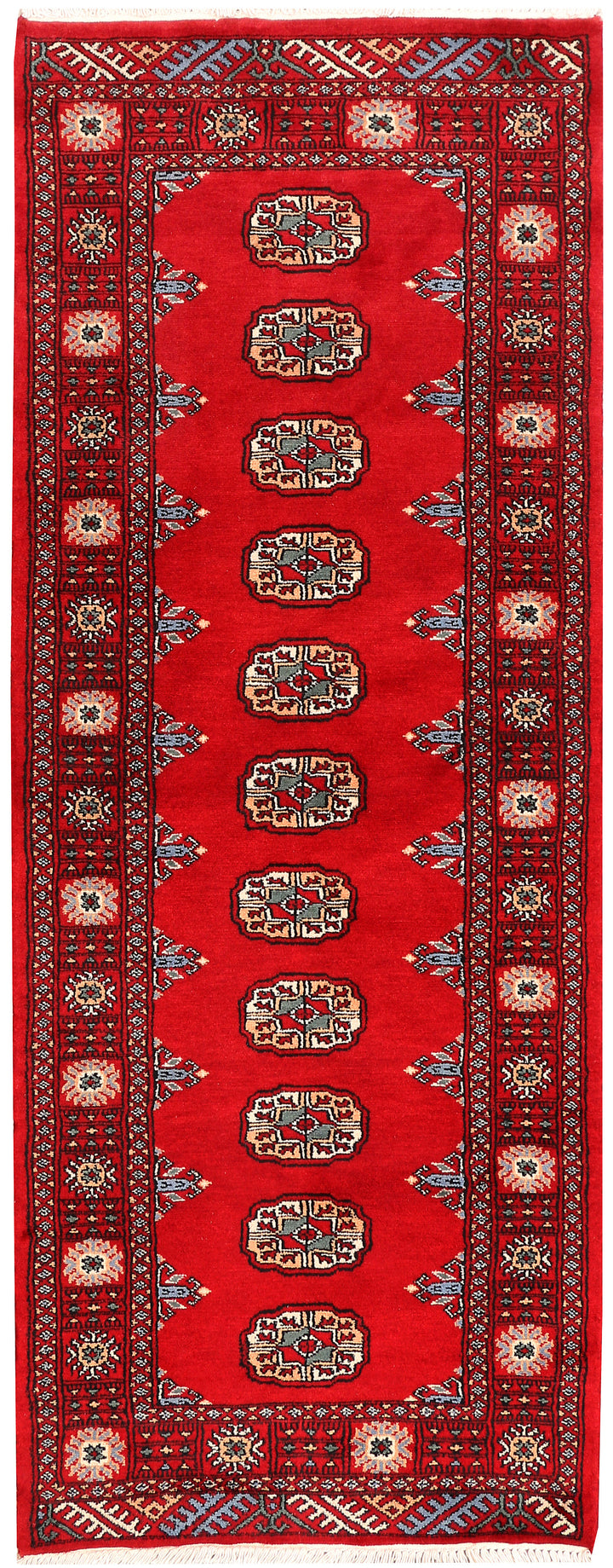 Red Bokhara 2' 5 x 6' 3 - No. 46557 - ALRUG Rug Store