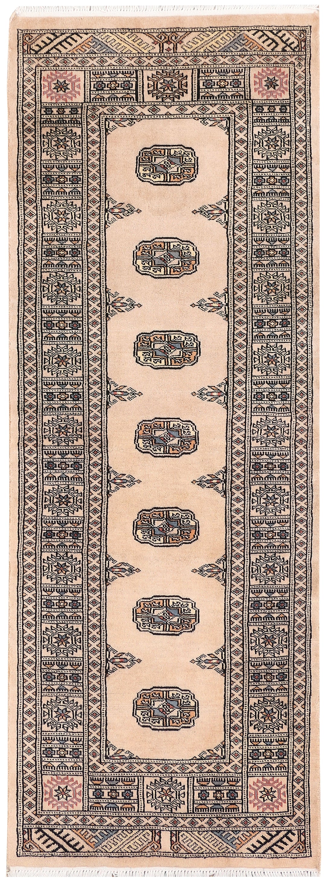 Tan Bokhara 2' 5 x 6' 8 - No. 46592 - ALRUG Rug Store