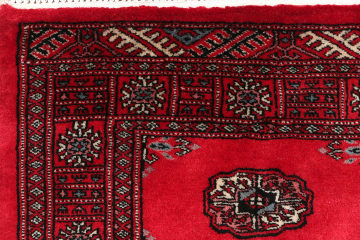 Dark Red Bokhara 2' 7 x 6' 11 - No. 46611 - ALRUG Rug Store