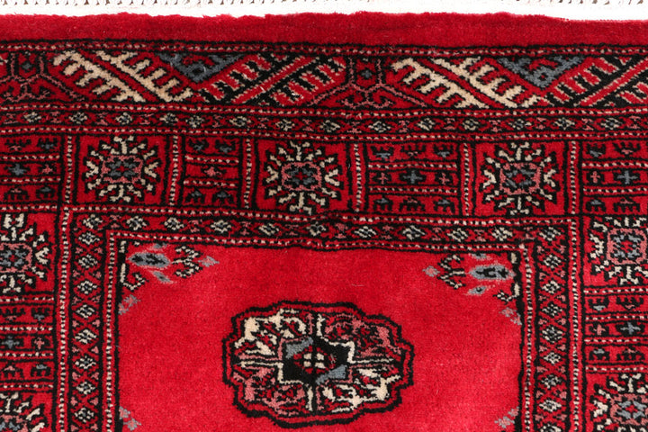Dark Red Bokhara 2' 7 x 6' 11 - No. 46611 - ALRUG Rug Store