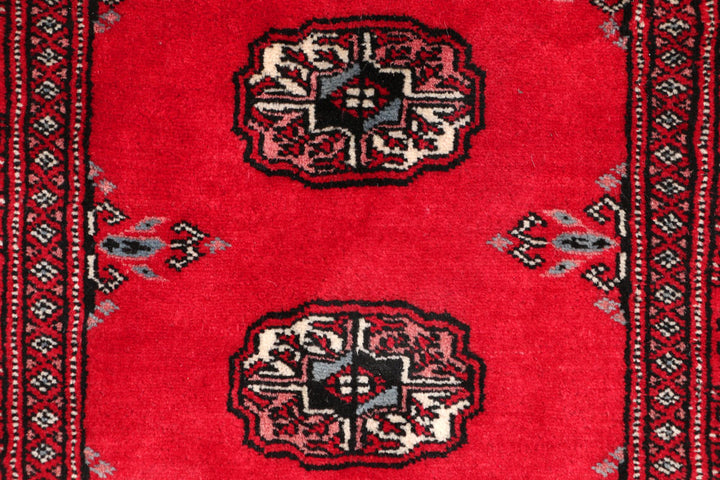 Dark Red Bokhara 2' 7 x 6' 11 - No. 46611 - ALRUG Rug Store