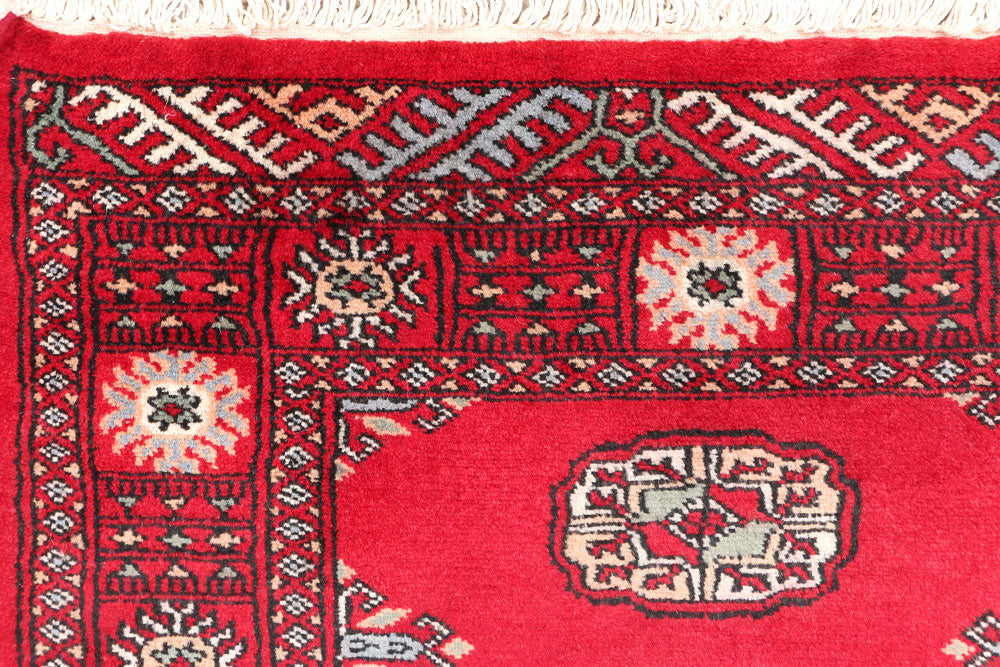 Dark Red Bokhara 2' 5 x 6' 7 - No. 46664 - ALRUG Rug Store