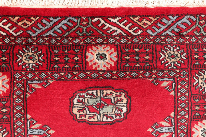 Dark Red Bokhara 2' 5 x 6' 7 - No. 46664 - ALRUG Rug Store