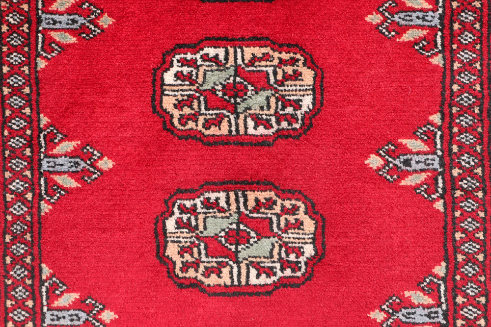 Dark Red Bokhara 2' 5 x 6' 7 - No. 46664 - ALRUG Rug Store