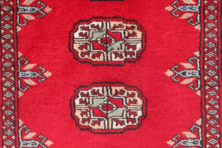 Dark Red Bokhara 2' 5 x 6' 7 - No. 46664 - ALRUG Rug Store