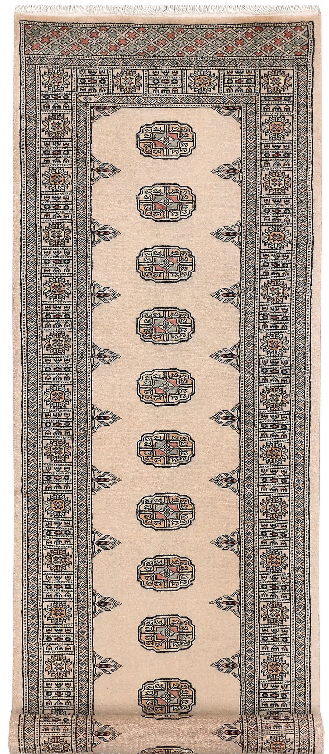 Wheat Bokhara 2' 7 x 8' 2 - No. 46728 - ALRUG Rug Store