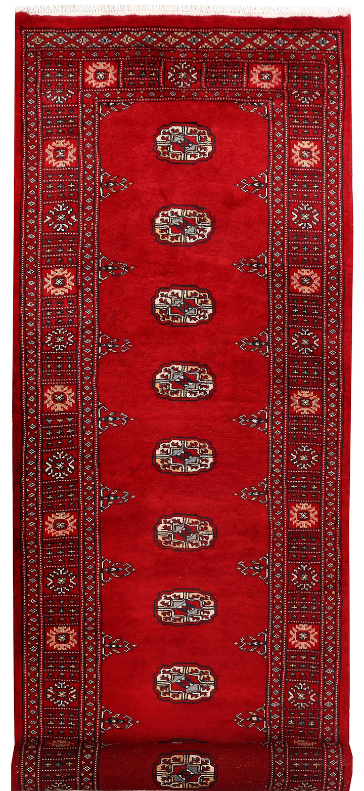 Dark Red Bokhara 2'  7" x 8'  8" - No. QA42764