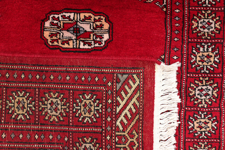 Dark Red Bokhara 2'  6" x 10'  6" - No. QA21775