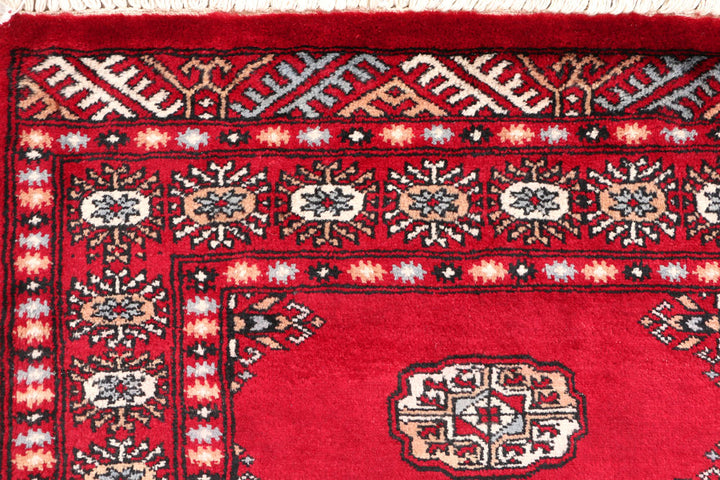 Dark Red Bokhara 2' 7 x 10' 3 - No. 46809 - ALRUG Rug Store