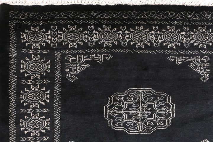 Black Bokhara 2' 8 x 10' 4 - No. 46810 - ALRUG Rug Store