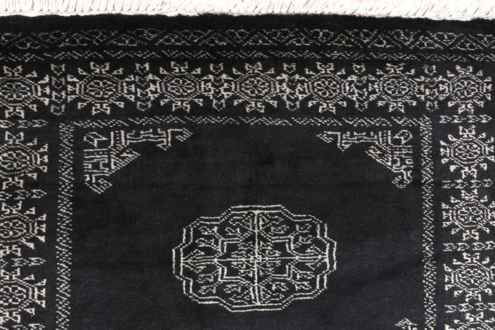 Black Bokhara 2' 8 x 10' 4 - No. 46810 - ALRUG Rug Store
