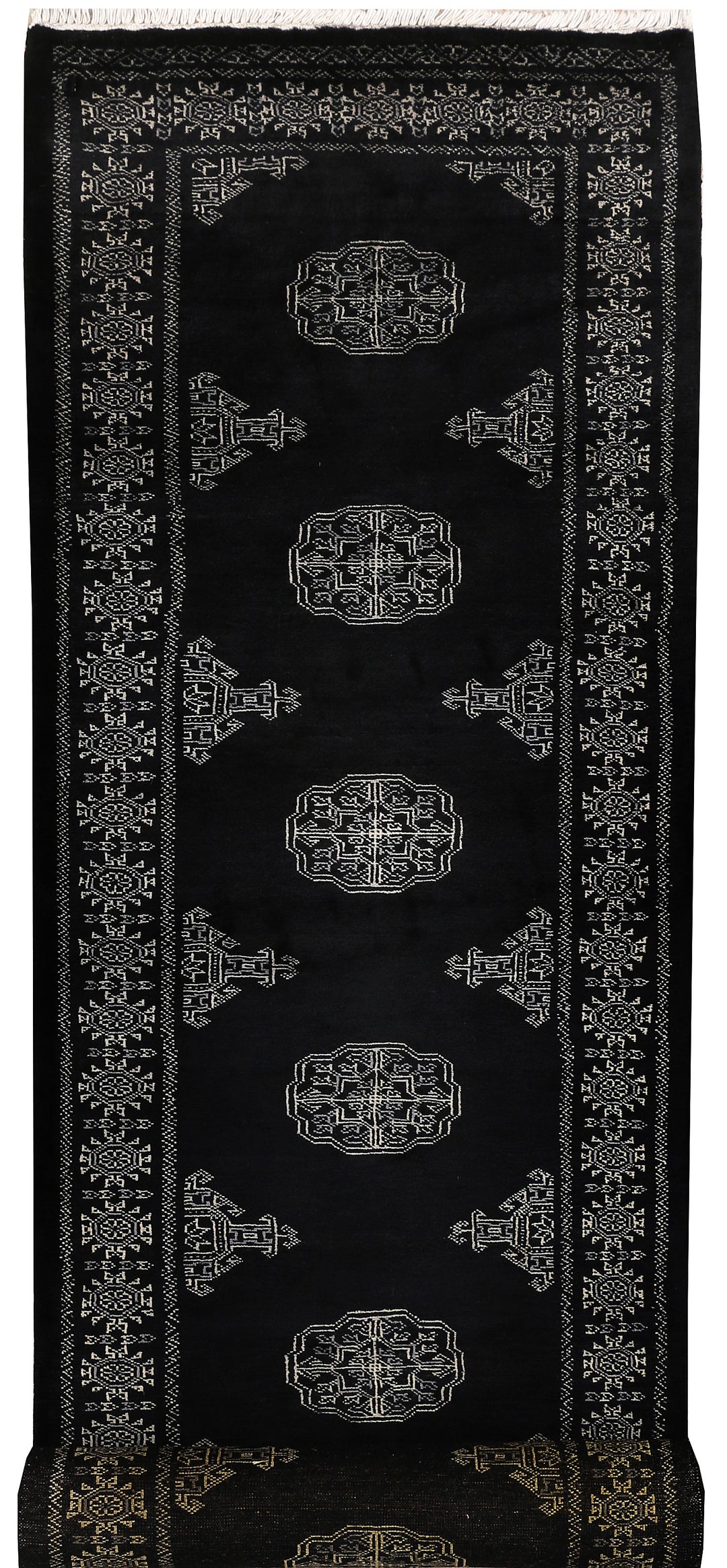 Black Bokhara 2' 8 x 10' 4 - No. 46810 - ALRUG Rug Store