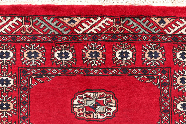 Dark Red Bokhara 2' 7 x 9' 9 - No. 46815 - ALRUG Rug Store