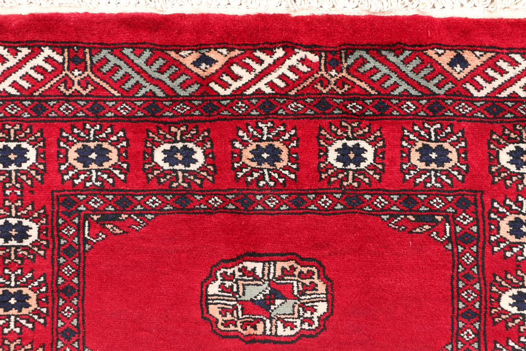 Dark Red Bokhara 2'  7" x 9'  9" - No. QA38126