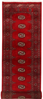 Dark Red Bokhara 2' 6 x 10' - No. 46817 - ALRUG Rug Store
