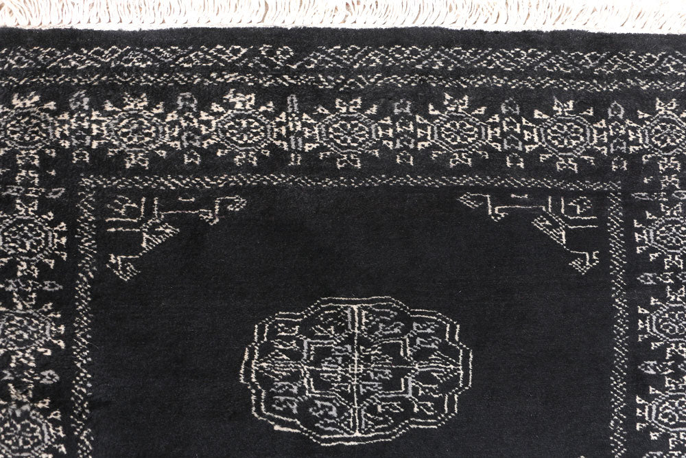 Black Bokhara 2' 8 x 10' - No. 46818 - ALRUG Rug Store
