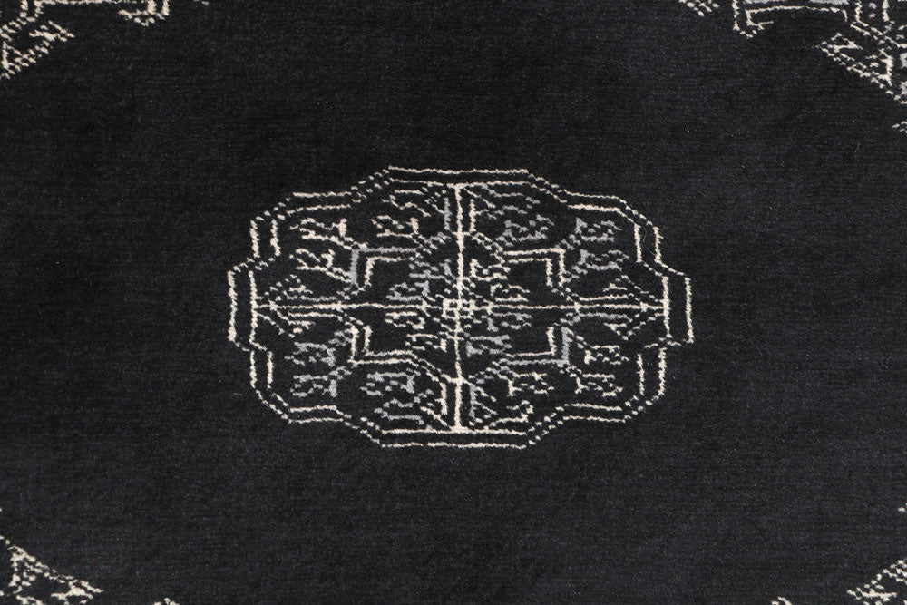 Black Bokhara 2' 8 x 10' - No. 46818 - ALRUG Rug Store