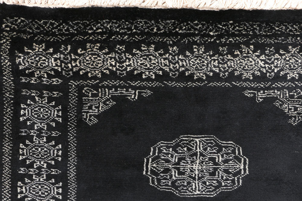 Black Bokhara 2' 6 x 10' 3 - No. 46830 - ALRUG Rug Store
