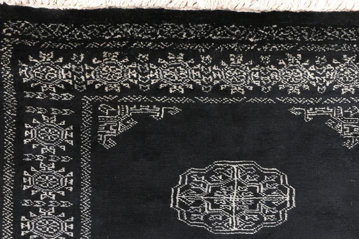 Black Bokhara 2' 6 x 10' 3 - No. 46830 - ALRUG Rug Store