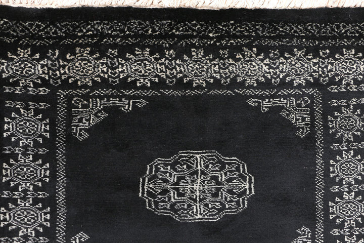 Black Bokhara 2' 6 x 10' 3 - No. 46830 - ALRUG Rug Store