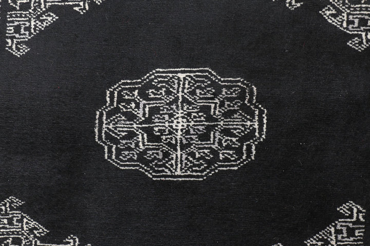 Black Bokhara 2' 6 x 10' 3 - No. 46830 - ALRUG Rug Store