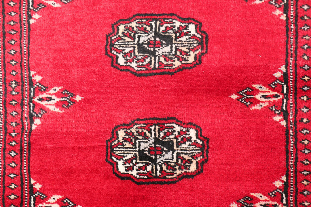 Dark Red Bokhara 2'  8" x 9'  9" - No. QA88258