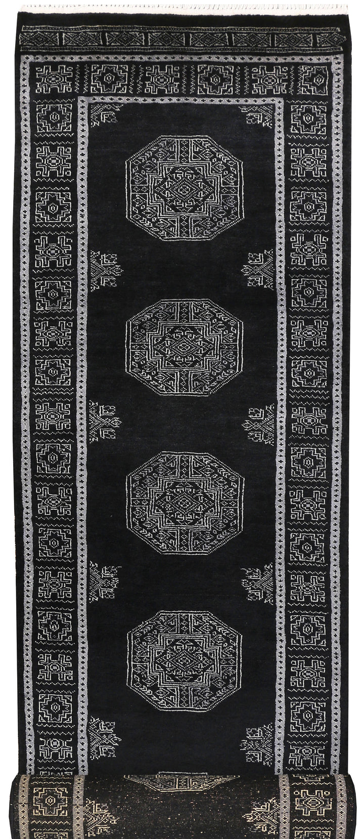 Black Fil Pa 2' 6 x 10' 6 - No. 46846 - ALRUG Rug Store