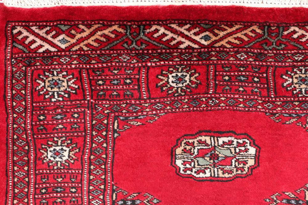Dark Red Bokhara 2' 6 x 10' 5 - No. 46851 - ALRUG Rug Store