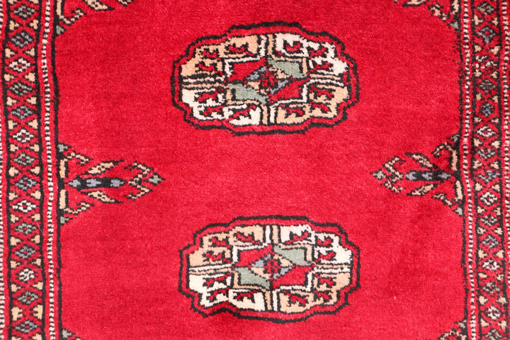 Dark Red Bokhara 2' 6 x 10' 5 - No. 46851 - ALRUG Rug Store