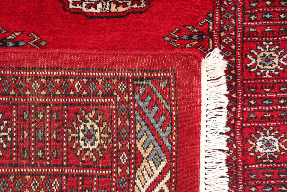 Dark Red Bokhara 2' 6 x 10' 5 - No. 46851 - ALRUG Rug Store