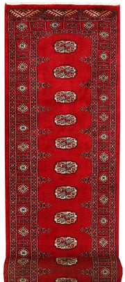 Dark Red Bokhara 2' 6 x 10' 5 - No. 46851 - ALRUG Rug Store