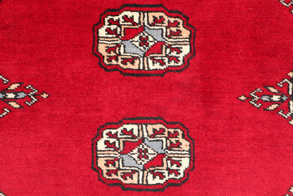 Dark Red Bokhara 2' 6 x 11' 7 - No. 46856 - ALRUG Rug Store